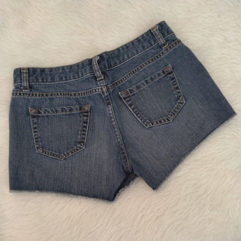 Massimo Supply Company Womens Cut Off Denim Blue Jean Shorts Size 7 - Picture 2 of 3